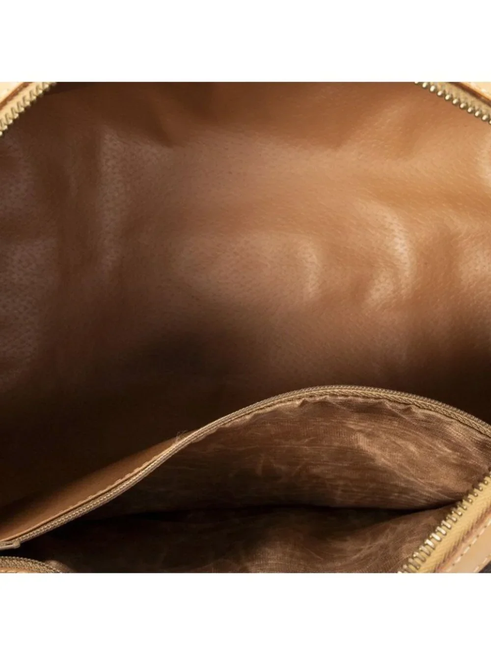 Celine Small Boston Brown Macadam Canvas Shoulder Bag - Picture 9 of 10